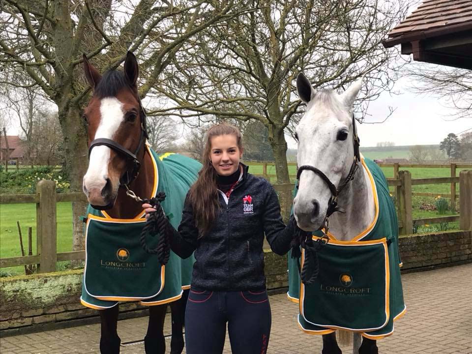 Chelsea Pearce with (left) Albert VI and (right) Kilnaboy Buffet