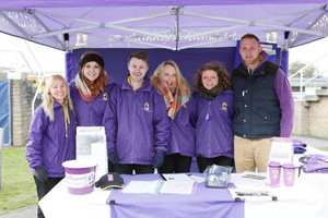 Some of the Greatwood team surviving a very cold and wet day's racing