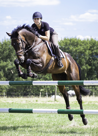 Lizzie and Princeton: NZ high performance training under team showjumping coach Luis Alverez Cervera (photo copyright Libby Law Photography - NZ)