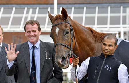 Richard Hannon - with 3-year-old Ritchie Valens 