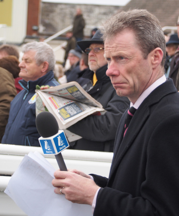 And there at Newbury was Mick Fitzgerald doing his day-time job