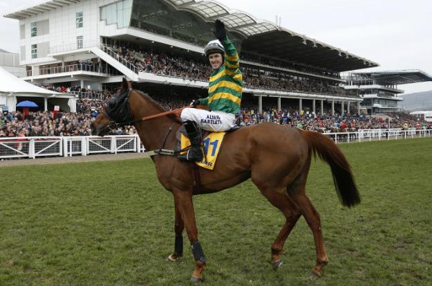 AP's winning salute (Photo from Channel 4 Racing)
