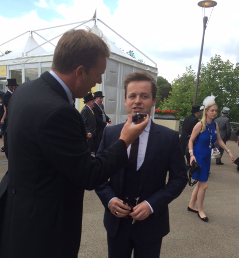 Don't look now Dec, but there's lady behind you in flats!