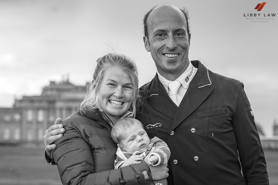 Jonelle, Otis & Tim Price at Blenheim (Photo by Libby Law - by kind permission of the Prices)