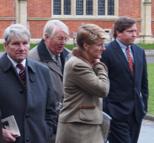 Toby's brother Ian Balding (left) & Ian's daughter Clare